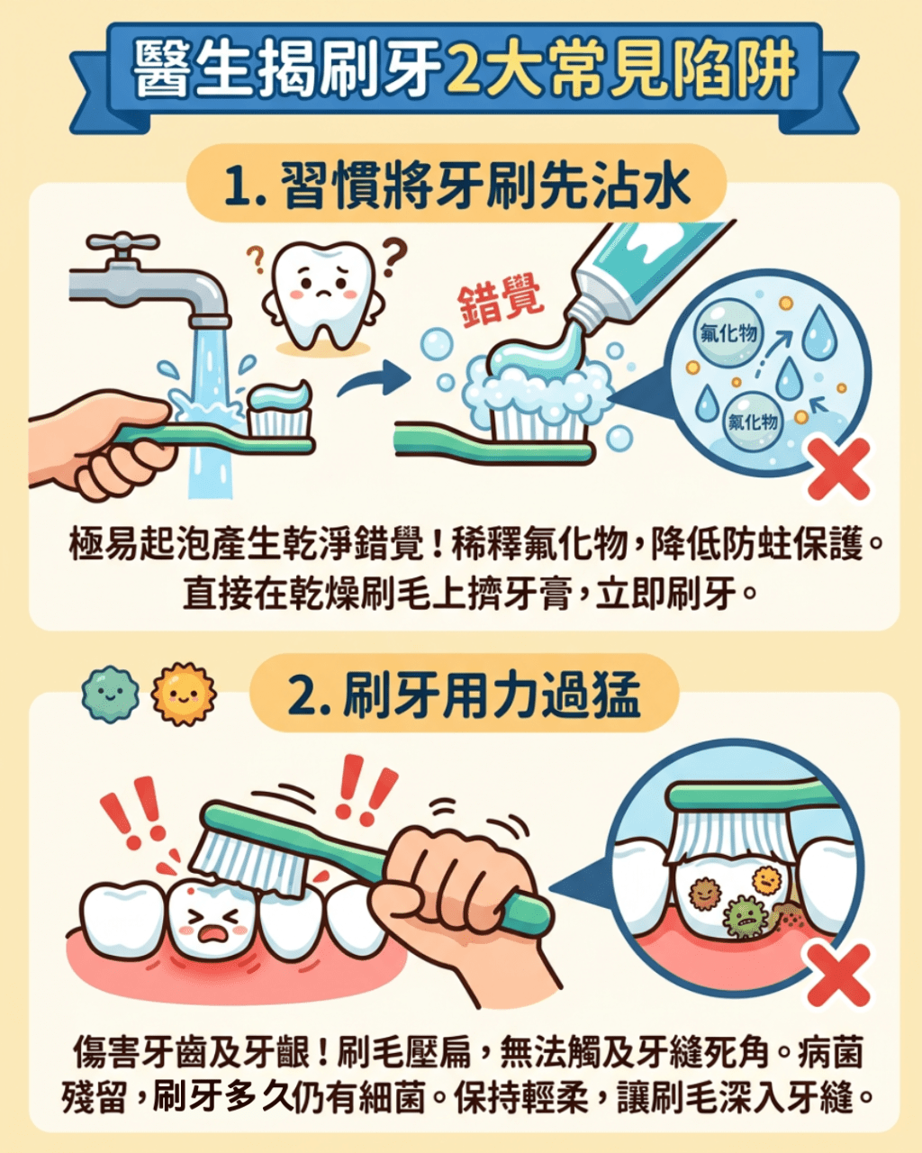 医生揭刷牙2大常见陷阱 医生揭刷牙2大常见陷阱