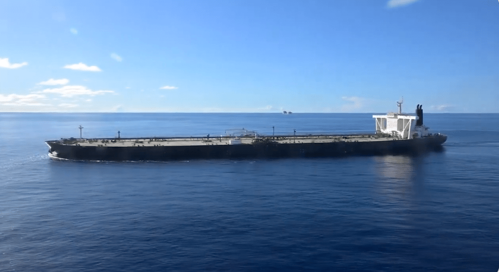 美国国防部周四（23日）宣布，在印度洋截获一艘名为“Majestic X”号的油轮。X@DeptofWar(下同)