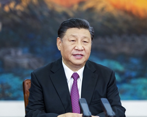 習近平指,疫苗是戰勝疫情和恢復經濟的有力武器。新華社圖片