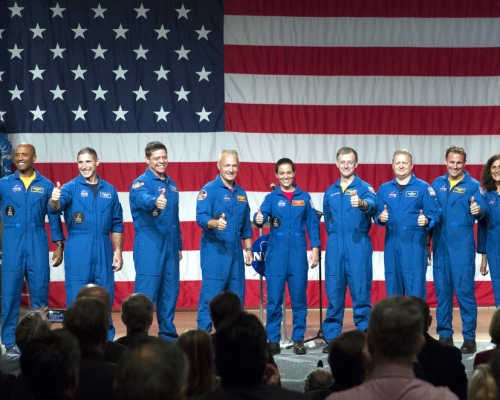 美國太空總署昨日公布九名太空人的名單。AP資料圖片