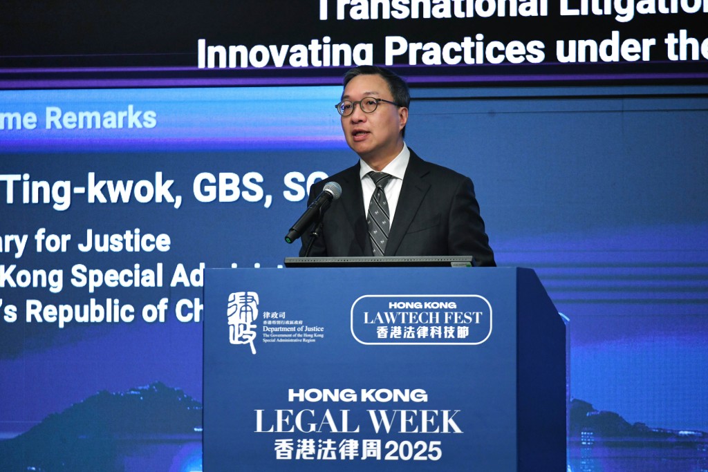 律政司司長林定國。 律政司司長林定國。