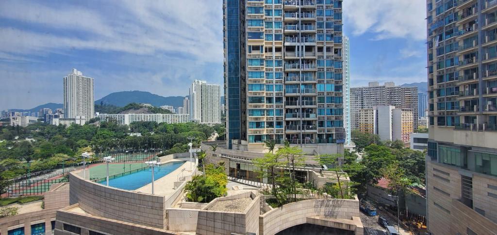 單位外望御．豪門住客會所及附近公園景。