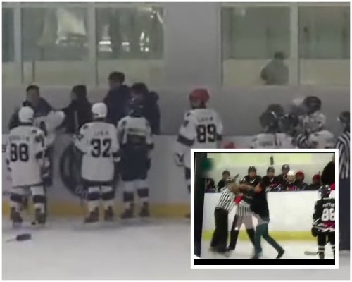 一名家长打球证及打球员。片段截图