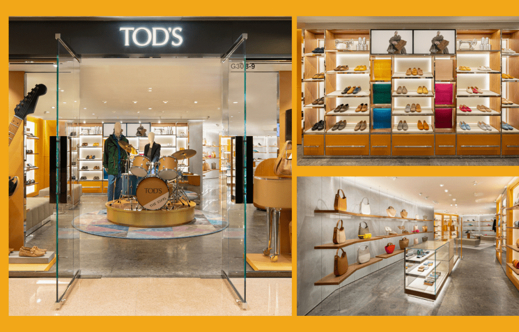 Tod's位於尖沙咀海港城專門店由紐約建築事務所 Bonetti / Kozerski操刀設計，以新面孔重新登場。