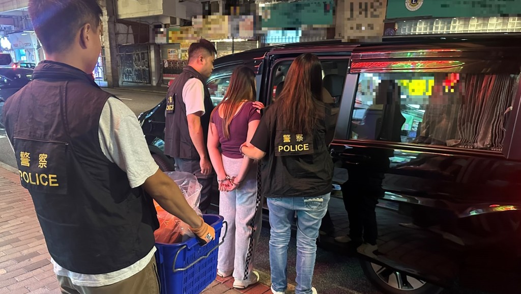 長沙灣劏房單位變毒品包裝工場 檢142萬元毒品 38歲女被捕。警方提供