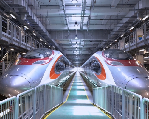 高鐵試車時,遭居民投訴有嘈音問題。資料圖片