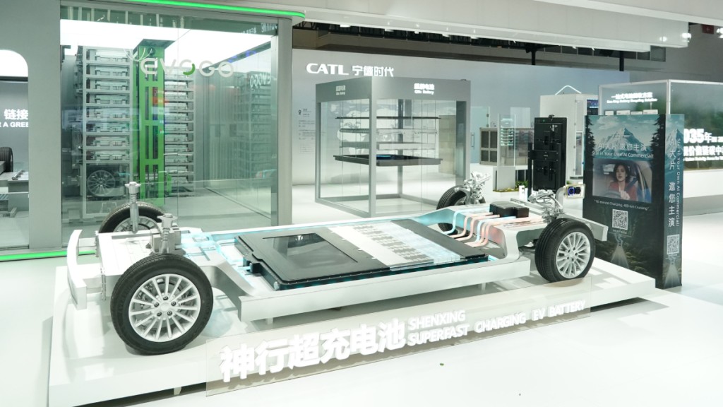 寧德時代是中國的主要電動車電池生產商。新華社