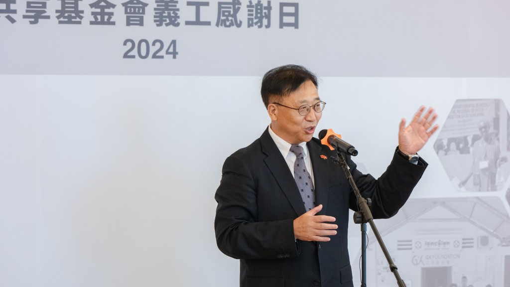 崔建春讚共享基金會助青年開拓國際視野 厚植家國情懷。機構提供
