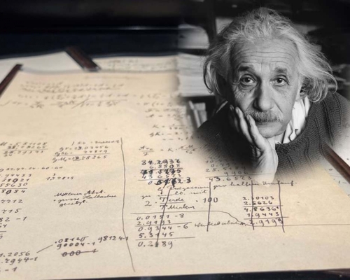 愛因斯坦相對論的手稿拍得1,160萬歐羅。路透社圖片