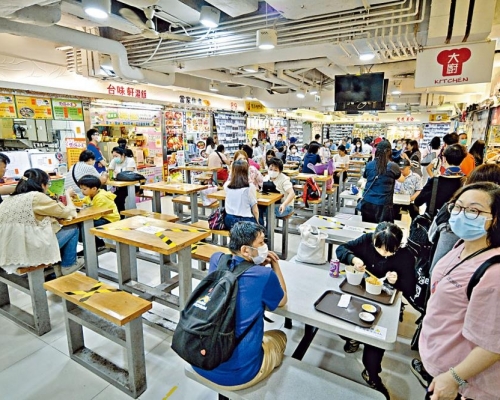 政府放寬食肆限制措施。資料圖片