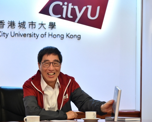 城市大學校長郭位。 資料圖片