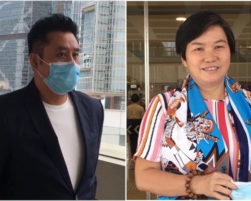 左為原告麥長青(資料圖片)、右為被告黃美芳(劉曉曦攝)。