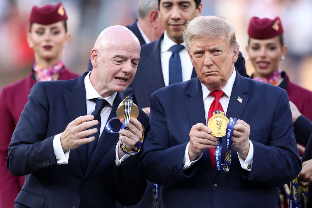 FIFA主席恩芬天奴企图出售赛事主办权牟利牵涉美国政商势力。法新社