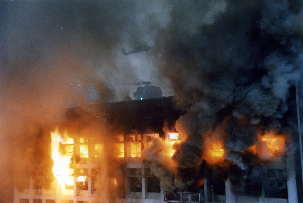 火勢十分猛烈。資料圖片