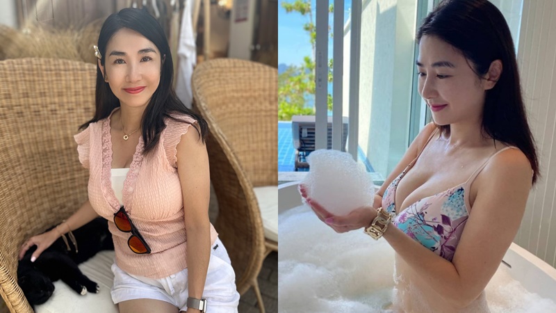梁雪湄年近半百減齡廿歲  性感歐遊上圍超澎湃撞樣黎姿  電波少女棄影從商近廿年身家暴升