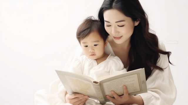 親子學英文最佳方法是親子共讀。（圖片來源：PhotoAC）