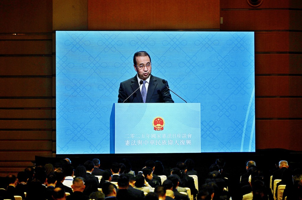 劉光源指《憲法》為實現中華民族偉大復興提供了法制保障。