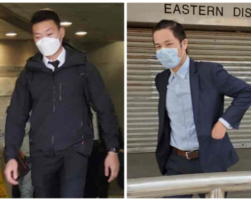 事主趙金(左)及被告陳睿懿訴右)。