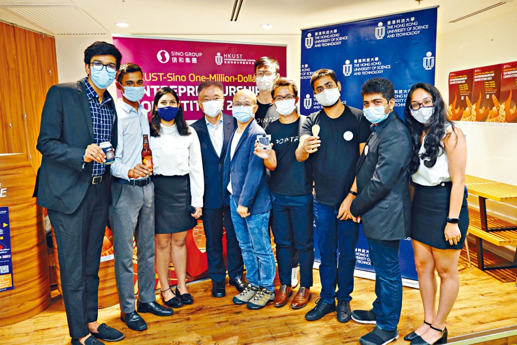 今屆「科大—信和百萬獎金創業大賽」香港區比賽，共吸引一百八十五支參賽隊伍，數目創賽事開辦以來的新高，共派出逾一百五十萬元獎金。