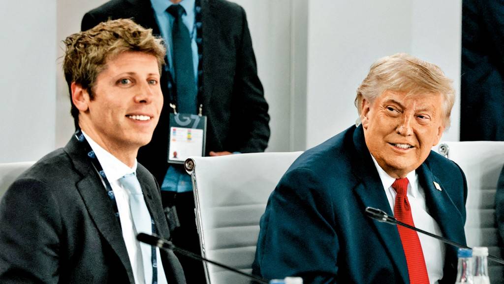 特朗普與OpenAI行政總裁奧爾特曼上月在法國G7峰會期間交談。路透社