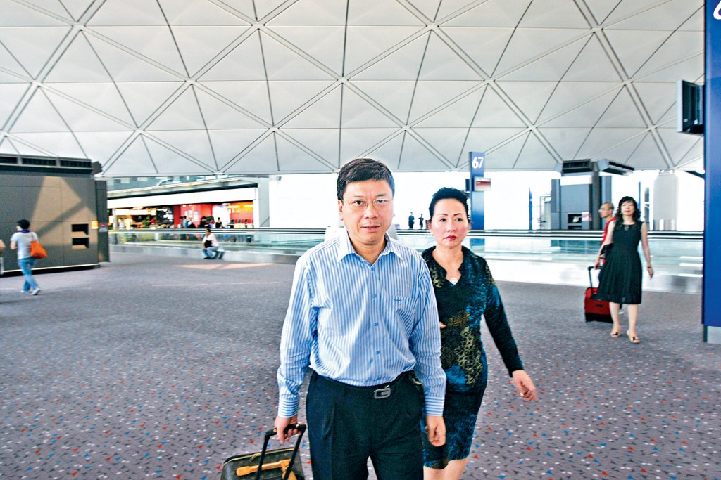 朱立基、張美蘭夫婦10多年前現身香港國際機場。