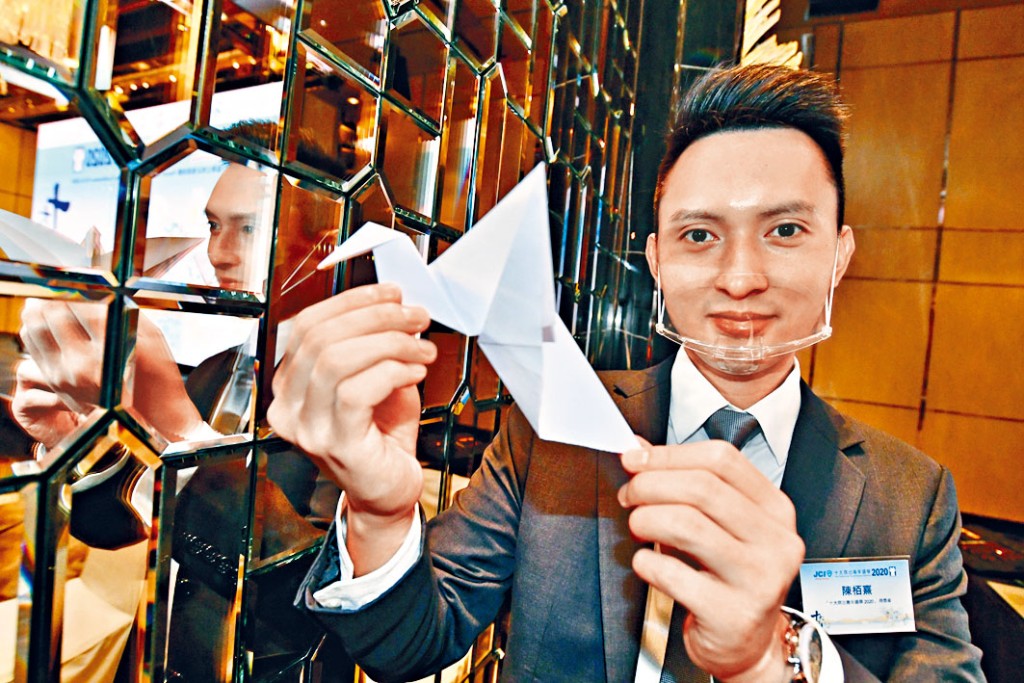 ■陳柏熹多年前與友人創立協會，致力在港推廣摺紙藝術。