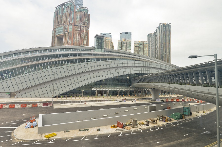 西九龍站地面以上已預留約3公頃用地作為綠化地帶。資料圖片