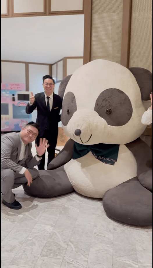 富麗敦海洋公園酒店昨日 （24日）在社交平台上載短片及貼文「報平安」。富麗敦海洋公園酒店FB圖片