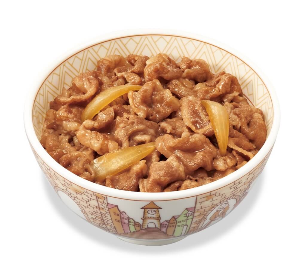 SUKIYA牛丼產品11年來首次減價。Sukiya網頁