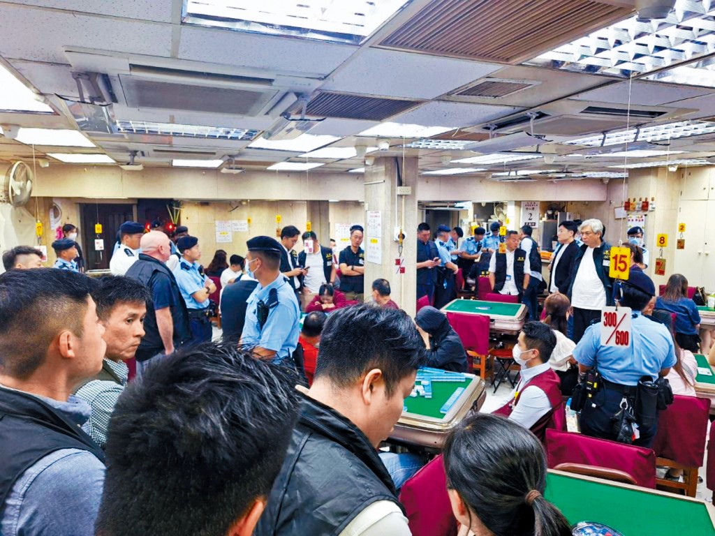 有組織罪案及三合會調查科負責調查複雜的有組織罪案和嚴重的三合會罪行，人員不時巡查麻將館等娛樂場所。