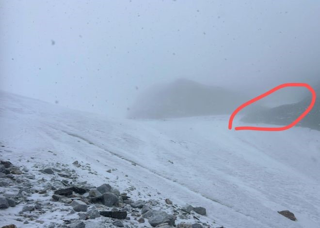 2名男大生擅闖哈巴雪山禁區受傷受困位置。紅星新聞 2名男大生擅闖哈巴雪山禁區受傷受困位置。紅星新聞