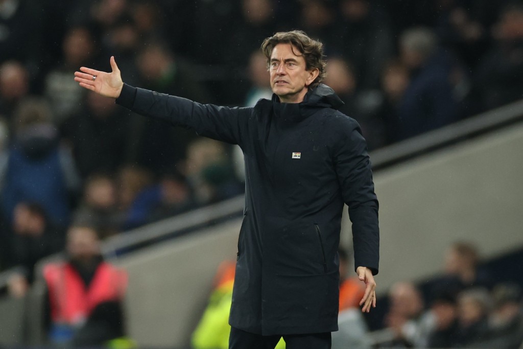 湯馬士法蘭克在熱刺不敵紐卡素後被炒。(美聯社) 湯馬士法蘭克在熱刺不敵紐卡素後被炒。(美聯社)