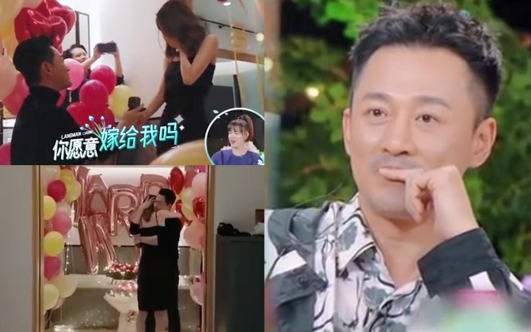 林峯重看當日求婚傑作,仍然回味不已。