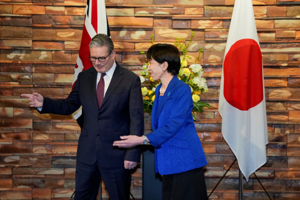 施紀賢與日本首相高市早苗在東京首相官邸會晤。路透社