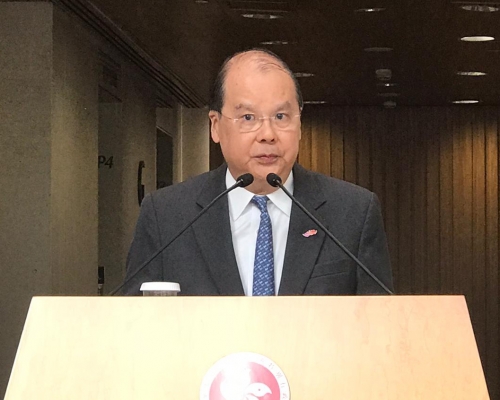 張建宗強調與家庭成員不會談及工作事項。