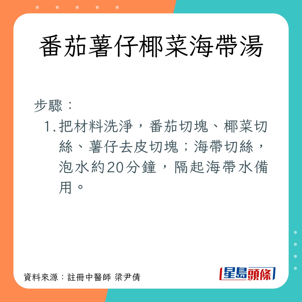 清熱解毒湯水 紓緩痱滋牙肉痛 