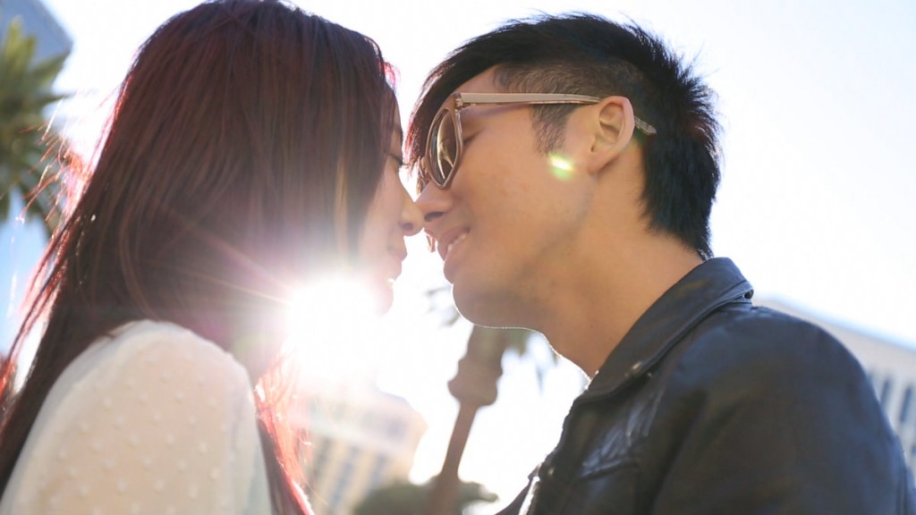 2014年在有旅遊線目《好想戀愛三藩市》已經預演婚禮！