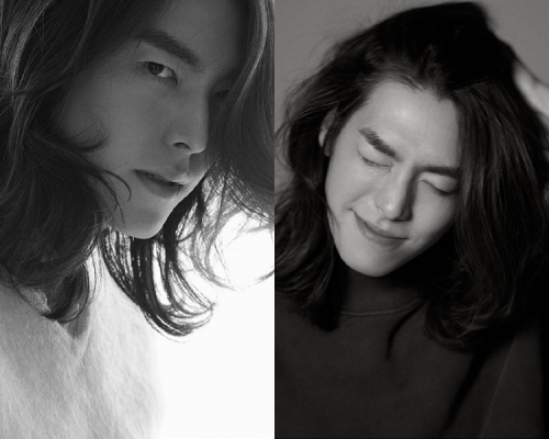 金宇彬以長髮寫真展現溫柔男性魅力。