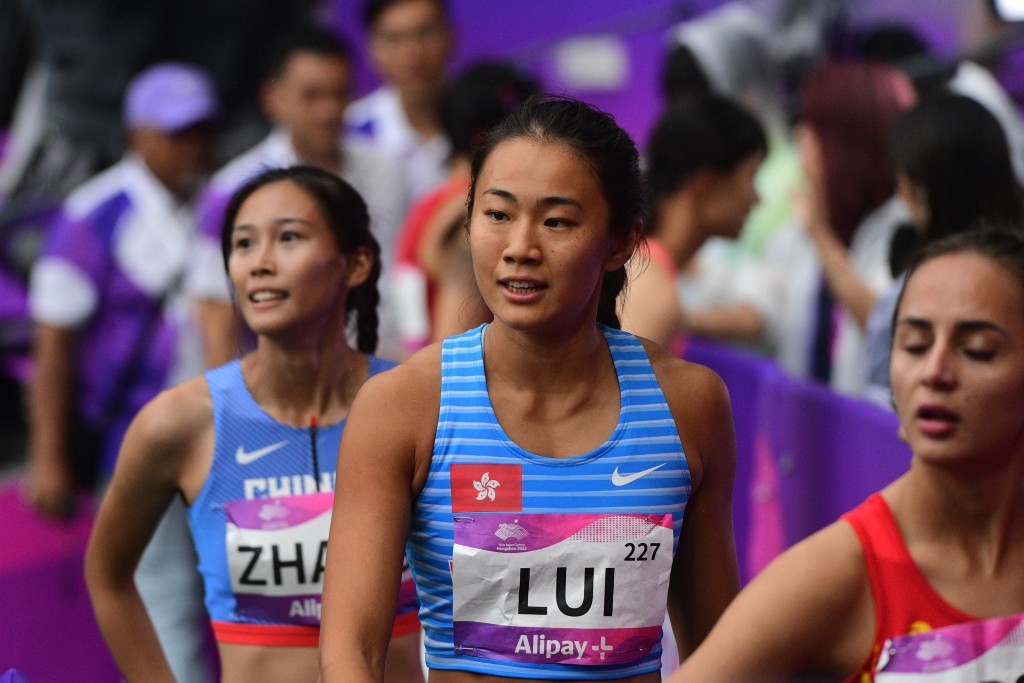 吕丽瑶100米栏入决赛。陈极彰摄