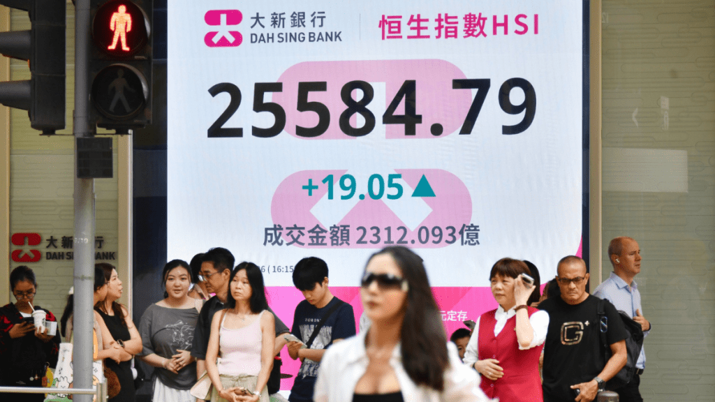 恒指全日微升19點 手機設備及金礦股逆市造好 專家料破兩萬六關口有難度｜港股收市