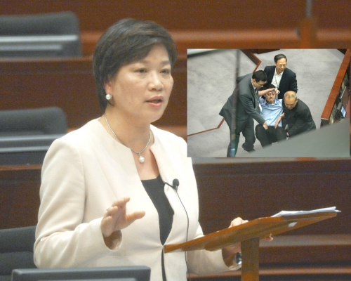 梁美芬稱驅逐許智峯因阻延會議。資料圖片