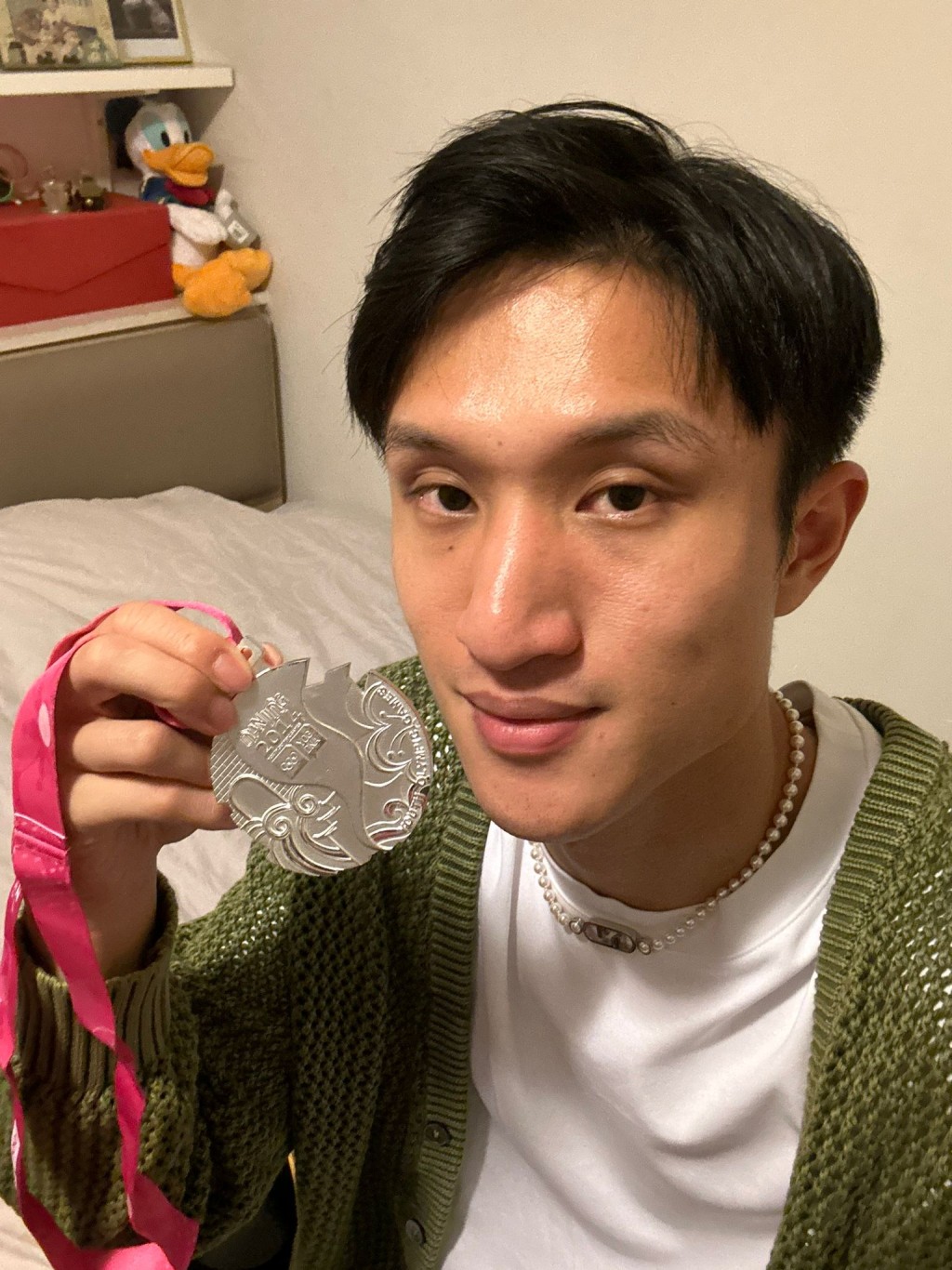 Ryan難忘的一塊獎牌，14年南京青奧個人賽銀牌。 