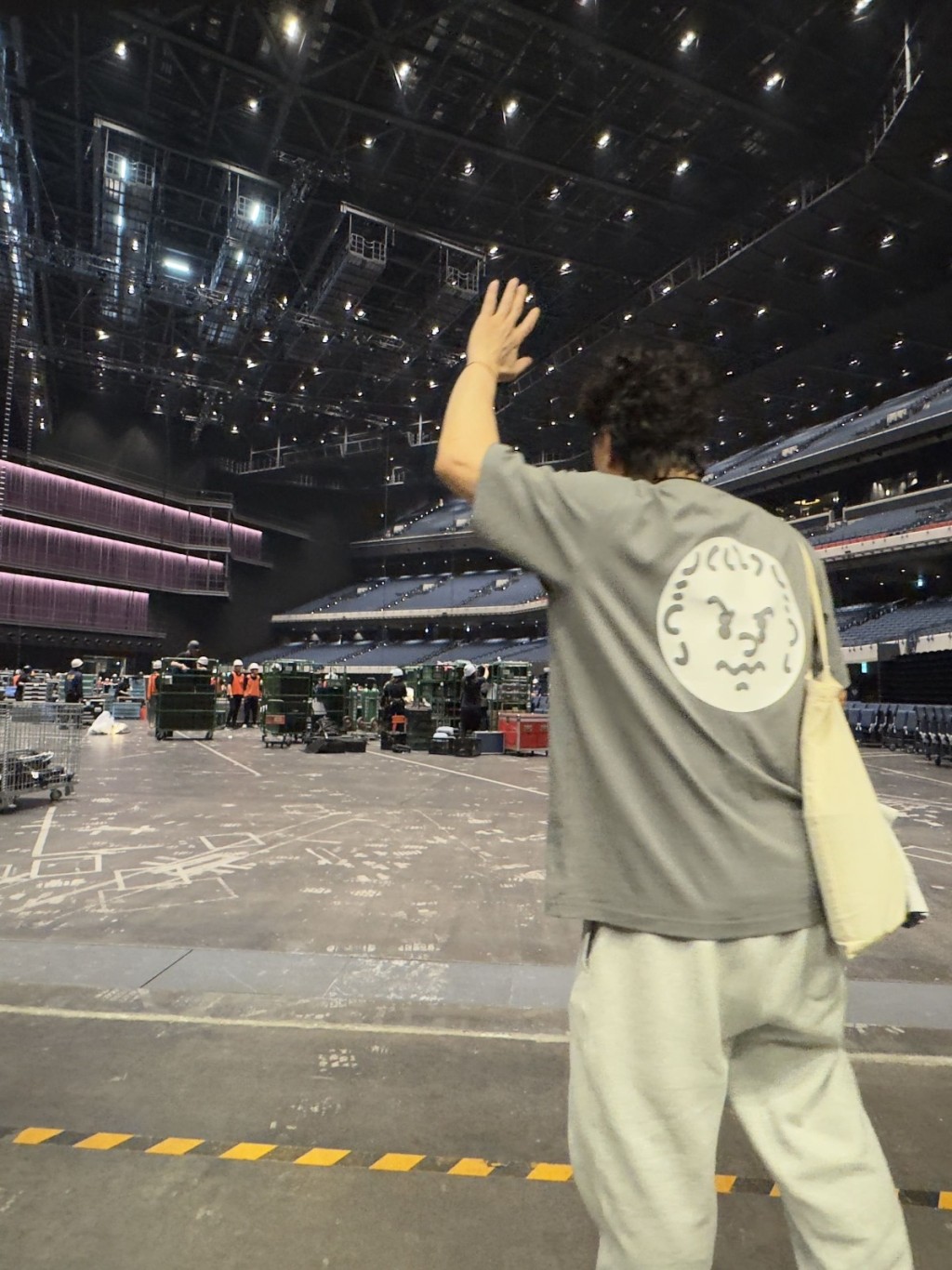 Eason今次演唱會選址橫濱頂級演出場館K-Arena,逾萬席位全數售罄。 Eason今次演唱會選址橫濱頂級演出場館K-Arena,逾萬席位全數售罄。