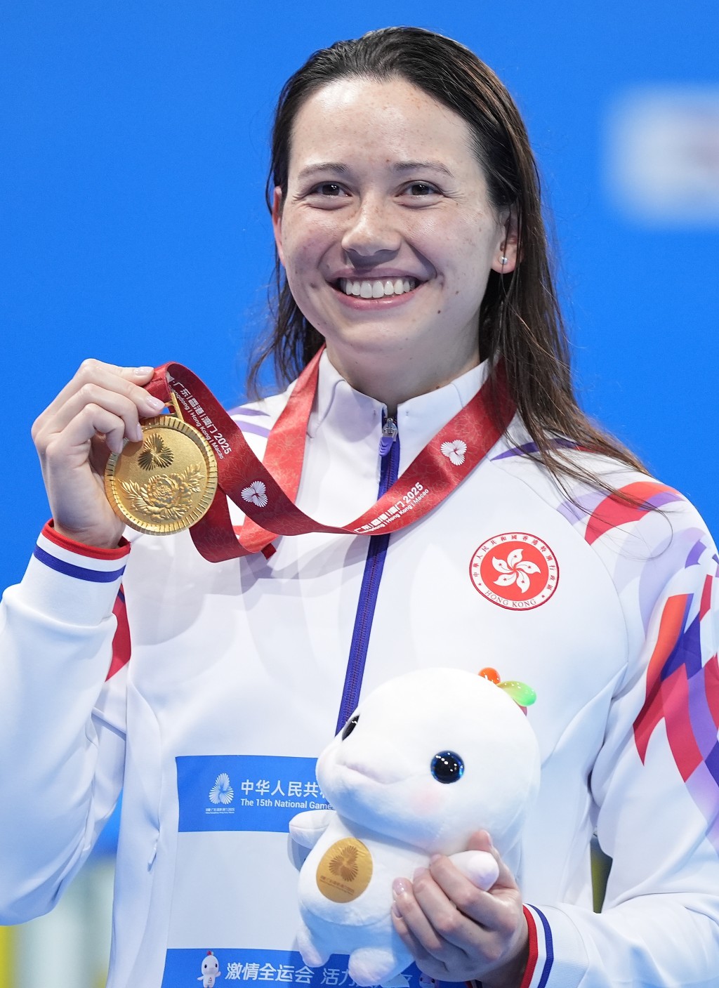 何詩蓓今天出戰女子100米自由泳。新華社