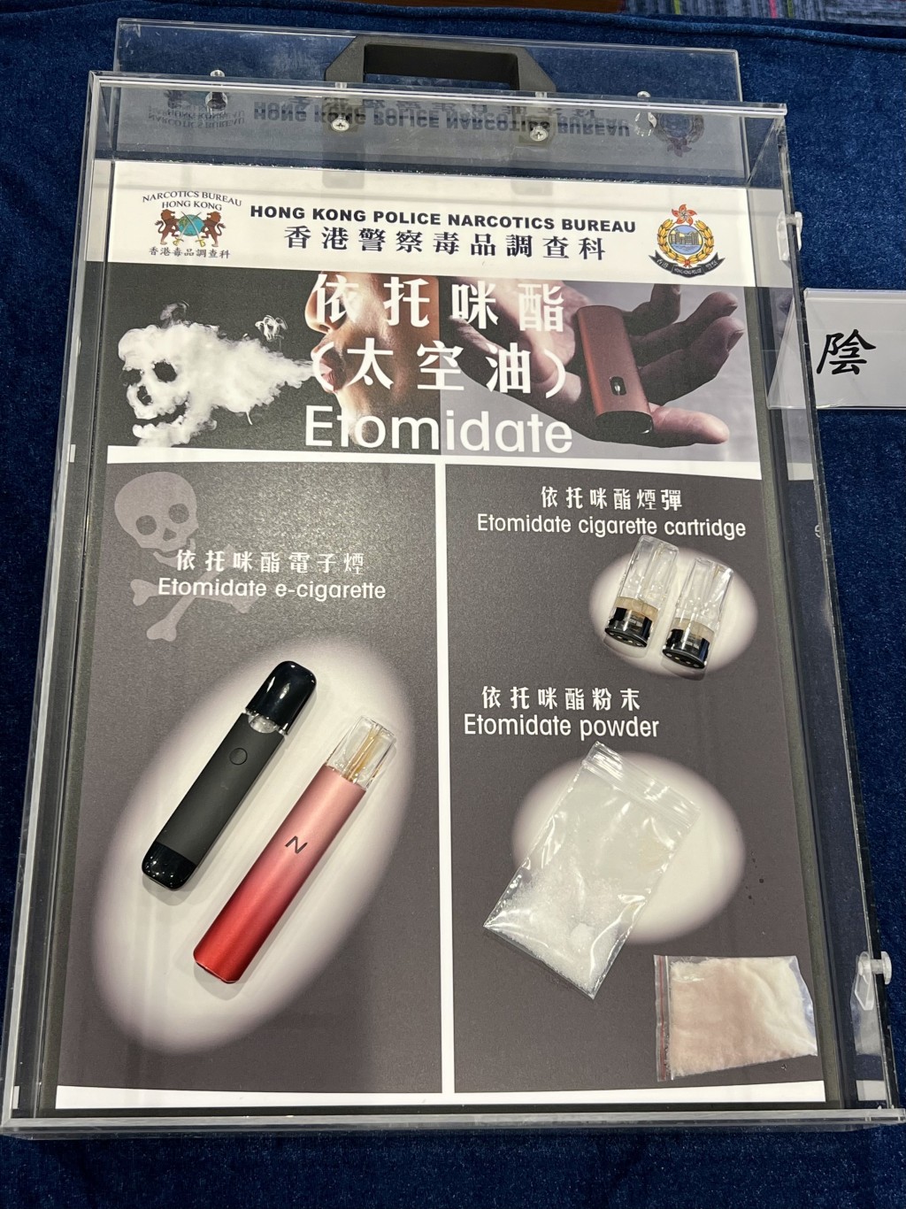 警方於1月18日引人快速檢測工具：可以檢測到微量依托咪酯殘餘物。