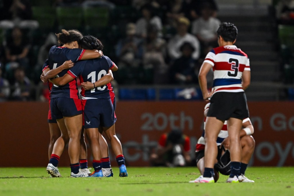 香港女子七欖隊再演7:5勝泰國。 香港女子七欖隊再演7:5勝泰國。