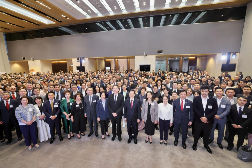 投資推廣署國際及內地企業落戶香港歡迎會在政府總部舉行。李家超fb圖片 投資推廣署國際及內地企業落戶香港歡迎會在政府總部舉行。李家超fb圖片