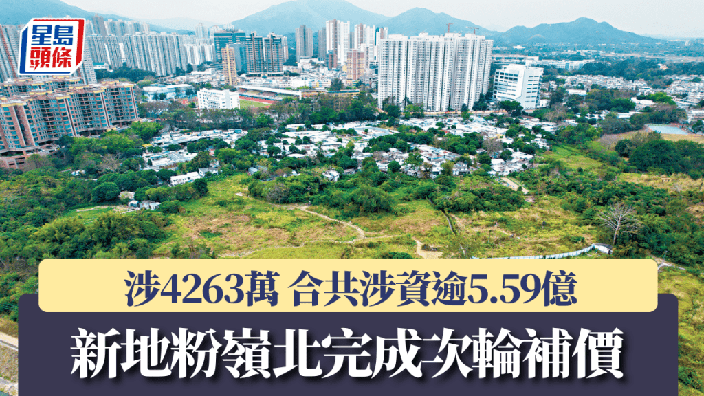 新地粉岭北完成次轮补价 涉4263万 合共涉资逾5.59亿