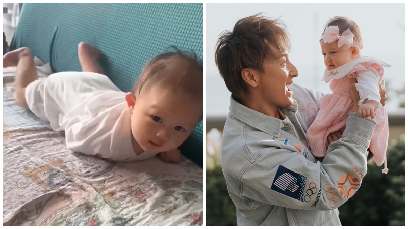 父親節丨方力申晒萌爆女兒爬行片  Isla面珠墩脹卜卜超治癒：最珍貴嘅Perfect Moment