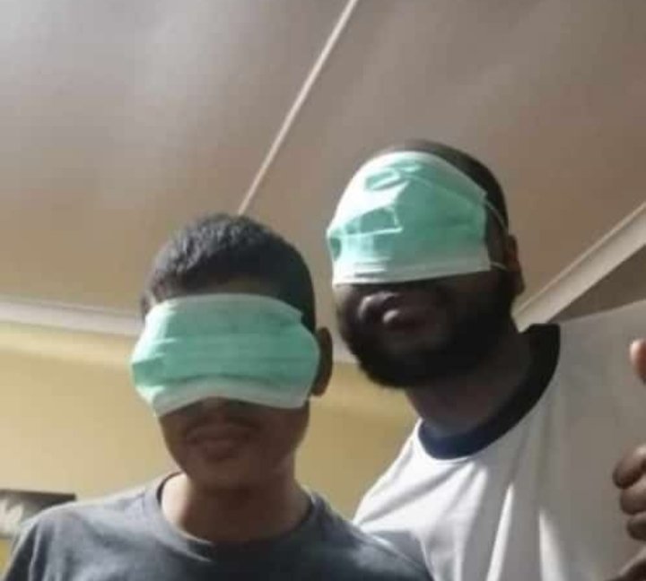 網民發起MaskOnChallenge、CyrilMaskChallenge活動。網圖